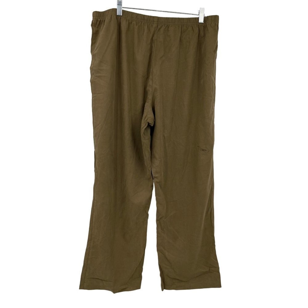 Soft Surroundings High Rise Wide Leg Pants Women's XL Petite Pull On